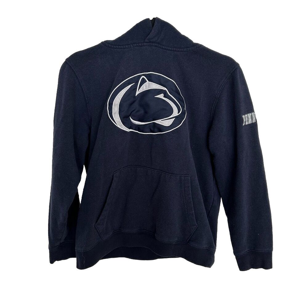Penn State Nittany Lions Hoodie Youth Boys L 16-18 Blue Pocket Sleeve Print
